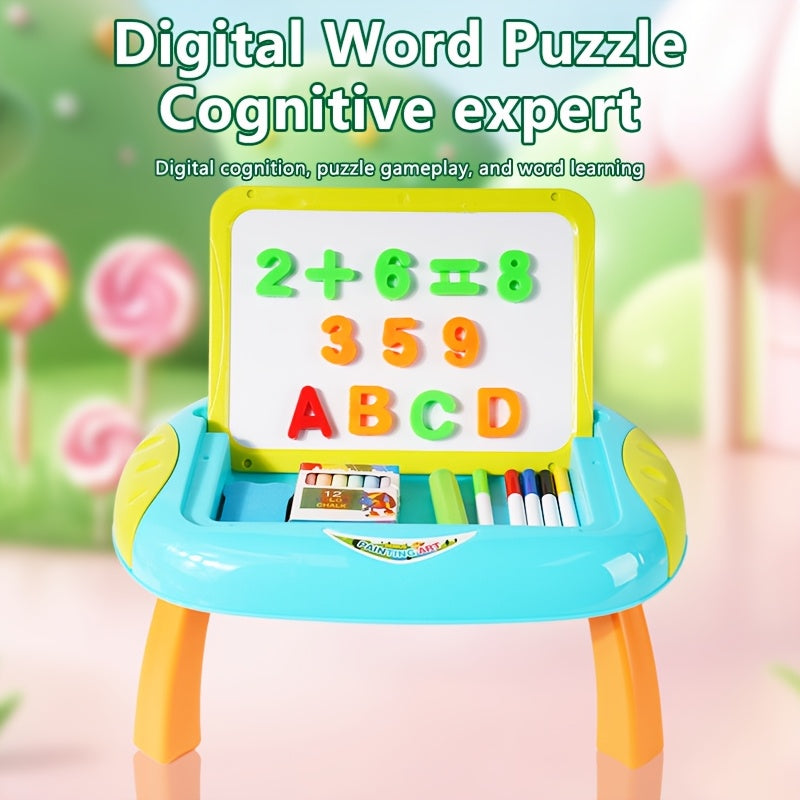 Tableau Éducatif pour Enfants – Double Face avec Chiffres et Lettres Magnétiques pour un Apprentissage Créatif