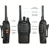 2 Pièces de Radios Portables Bi-Directionnelles – Communication Fiable pour la Randonnée, le Vélo et l'Escalade