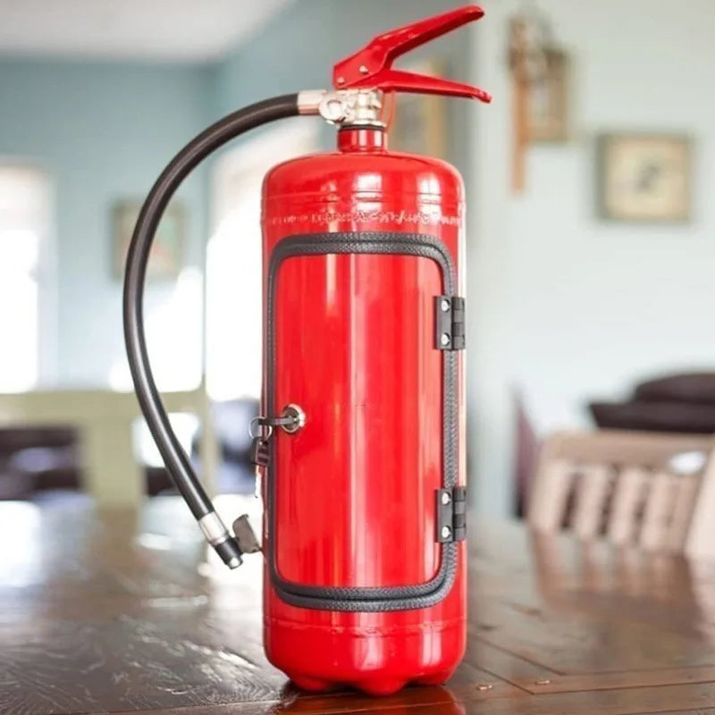 Stockage de bouteilles caché en forme d'extincteur – BlazeVault