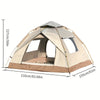 Tente de Camping Pliable Automatique – Confortable et Durable pour Aventures en Plein Air