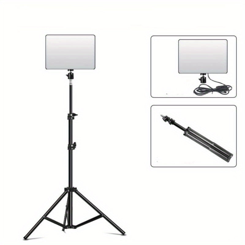 Trépied de Lumière Réglable et Lampe – Idéal pour la Photographie, les Configurations de Studio et les Enregistrements Vidéo