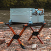 Cadre de Support de Glacière Pliable avec Sac de Transport Antidérapant pour Camping