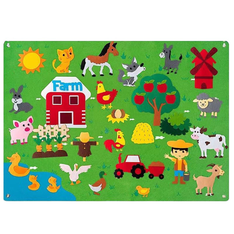 Tapis de feutre pour tout-petit - FantasieFilz