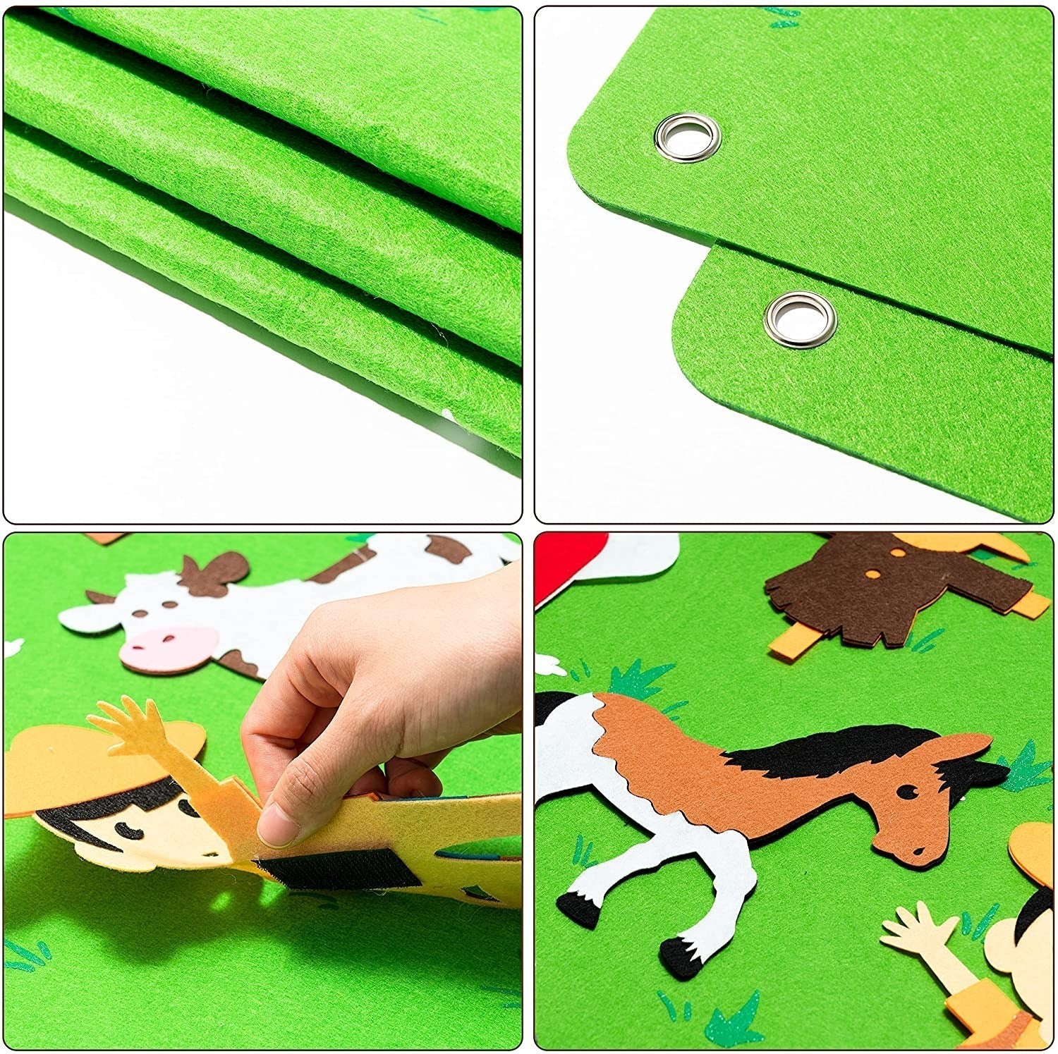 Tapis de jeu en feutre pour tout-petits - AventureFeutre