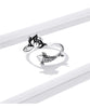Bague ajustable Koi et Lotus