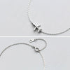 Bracelet en argent en forme d'avion