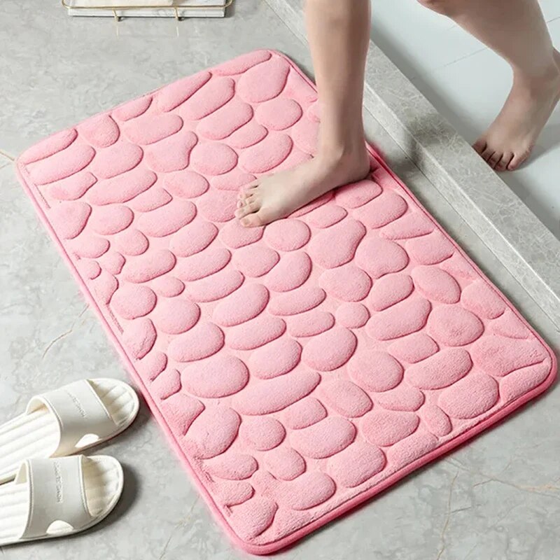 Tapis Antidérapant en Mousse à Mémoire & Tapis de Salon – Design Velours Imprimé