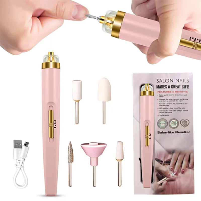 APPAREIL ÉLECTRIQUE À ONGLES 5 EN 1 – OUTIL DE MANUCURE PORTABLE AVEC LUMIÈRE