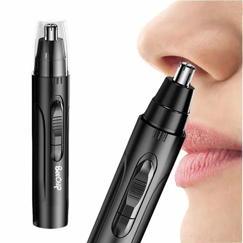 Tondeuse professionnelle sans douleur pour les poils du nez et des oreilles pour hommes et femmes – Rechargeable