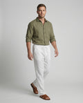 Chic Pantalon Décontracté en Lin pour Hommes