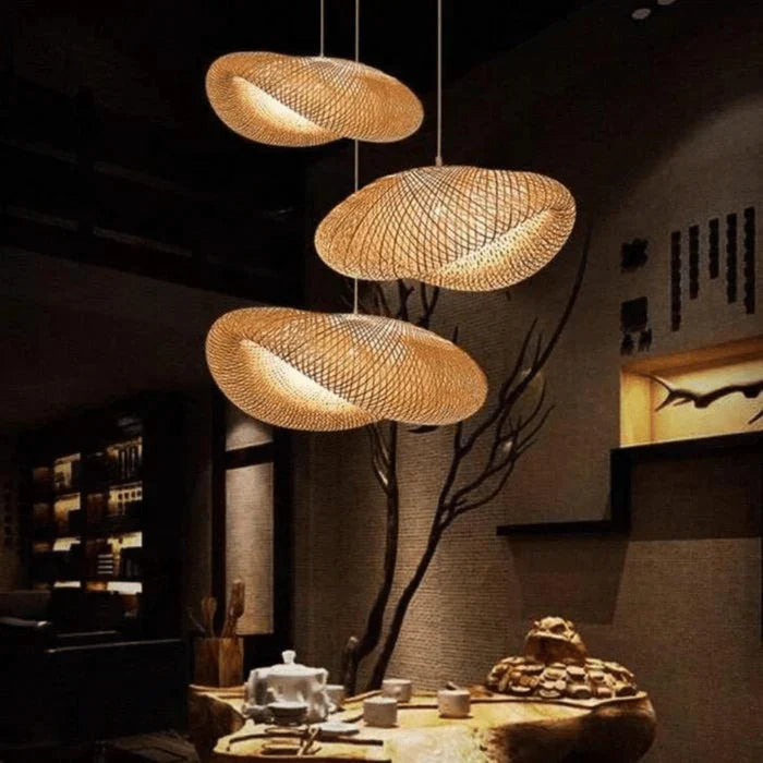 Suspension en rotin tendance - NatureGlow