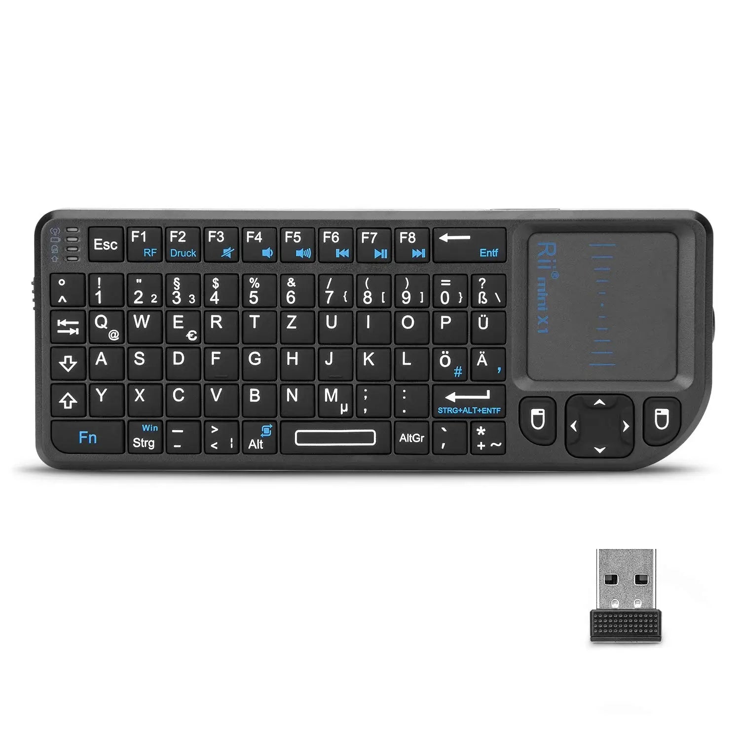 Mini Clavier Sans Fil avec Touchpad – Contrôle à Distance 2.4GHz pour Android TV, PC et Ordinateurs Portables