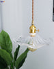 Suspension LED Design Nordique | Éclairage en verre coloré et cuivre pour chambre, salon & bar