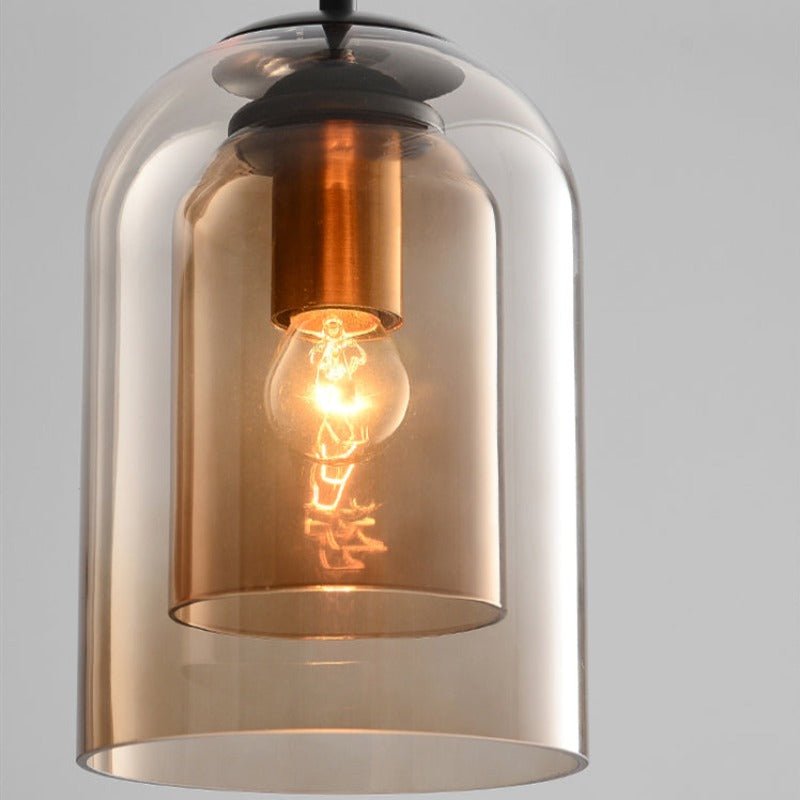 Suspension en verre double élégante - AuraGlas