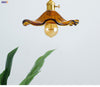 Suspension LED Design Nordique | Éclairage en verre coloré et cuivre pour chambre, salon & bar