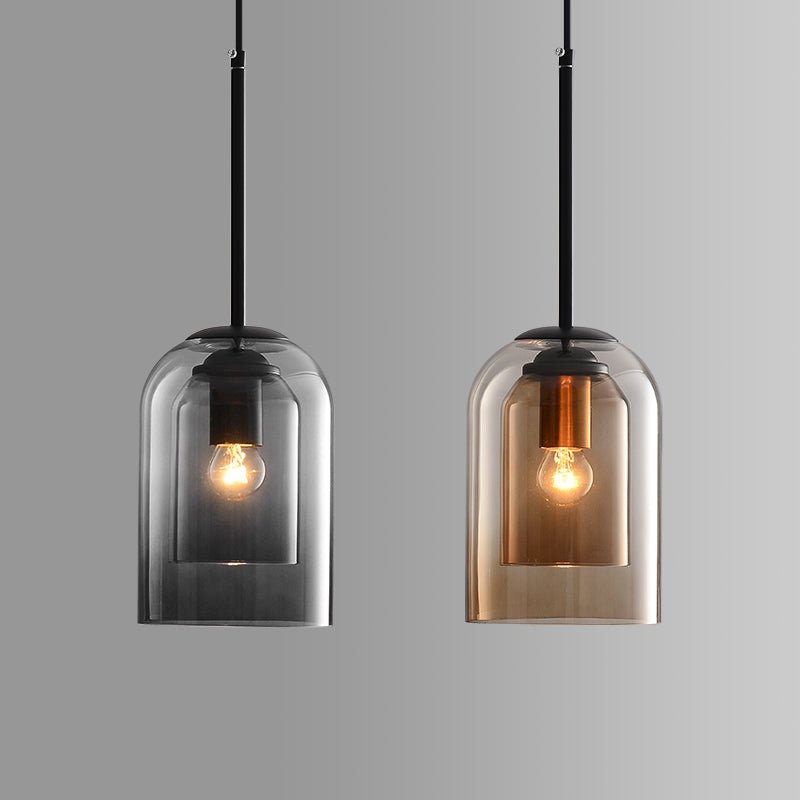 Suspension en verre double élégante - AuraGlas