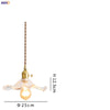 Suspension LED Design Nordique | Éclairage en verre coloré et cuivre pour chambre, salon & bar
