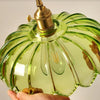 Suspension en Verre Bulle – Lampe Suspendue Élégante en Verre Transparent et Cuivre