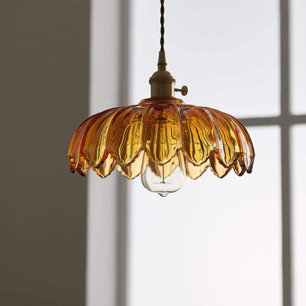 Suspension en Verre Bulle – Lampe Suspendue Élégante en Verre Transparent et Cuivre