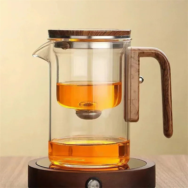 Théière en verre avec filtration avancée - TeaSphere