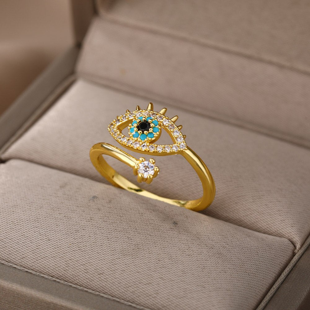 Bague à yeux de diable ajustable