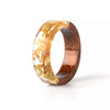 Bague en résine de bois transparente