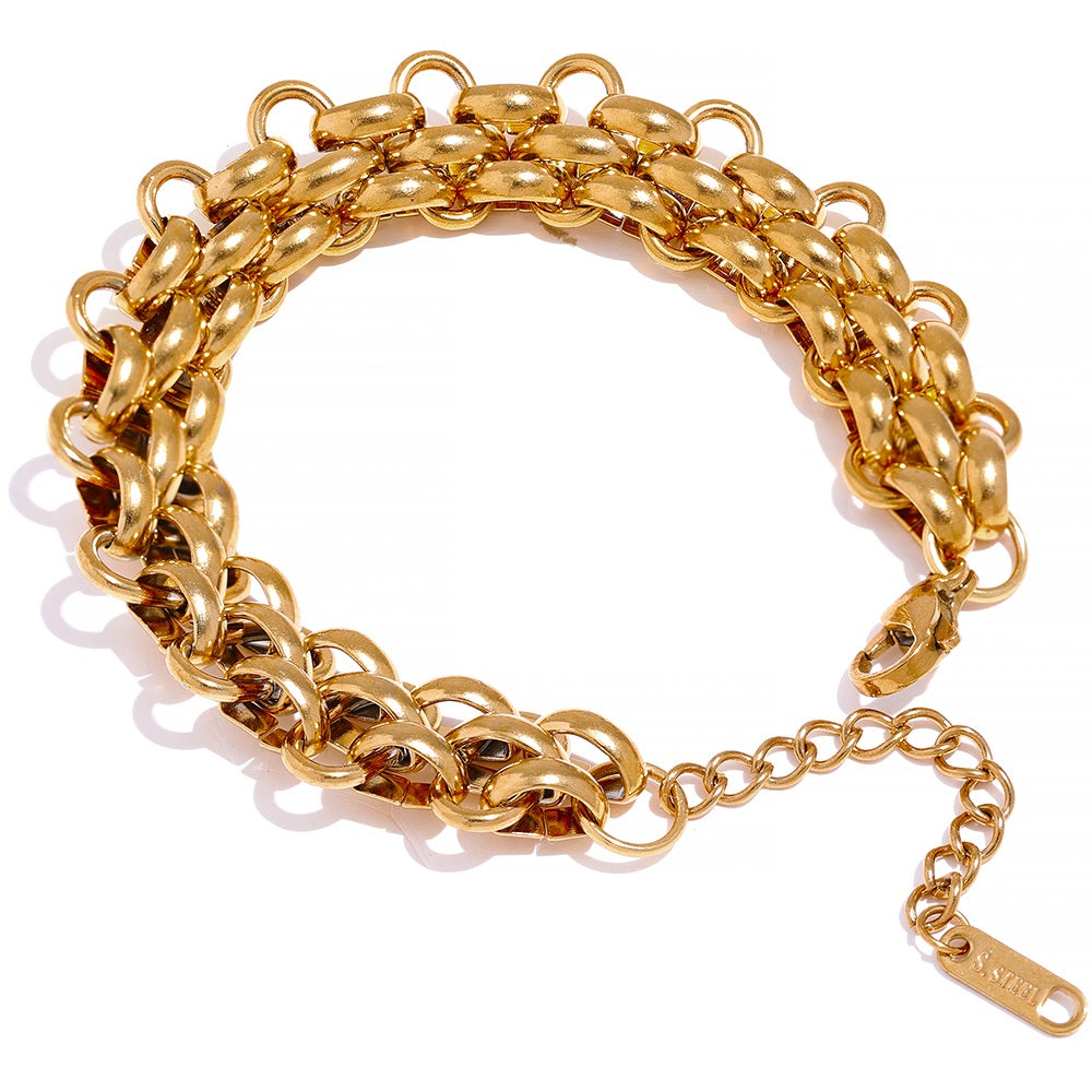 Stil Wickel | Bracelet Charme Ajustable avec Chaîne