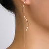Boucles d'oreilles en forme de vagues