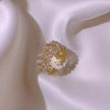 Bague ajustable en perles jolie
