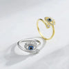 Bague à yeux de diable ajustable