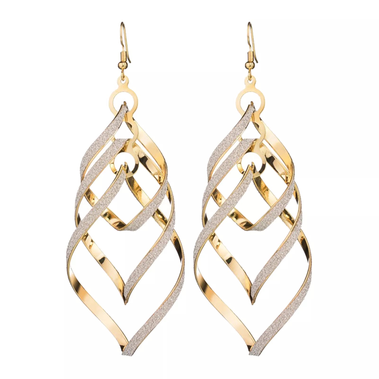 Boucles d'oreilles en spirale Glockenspiel en or