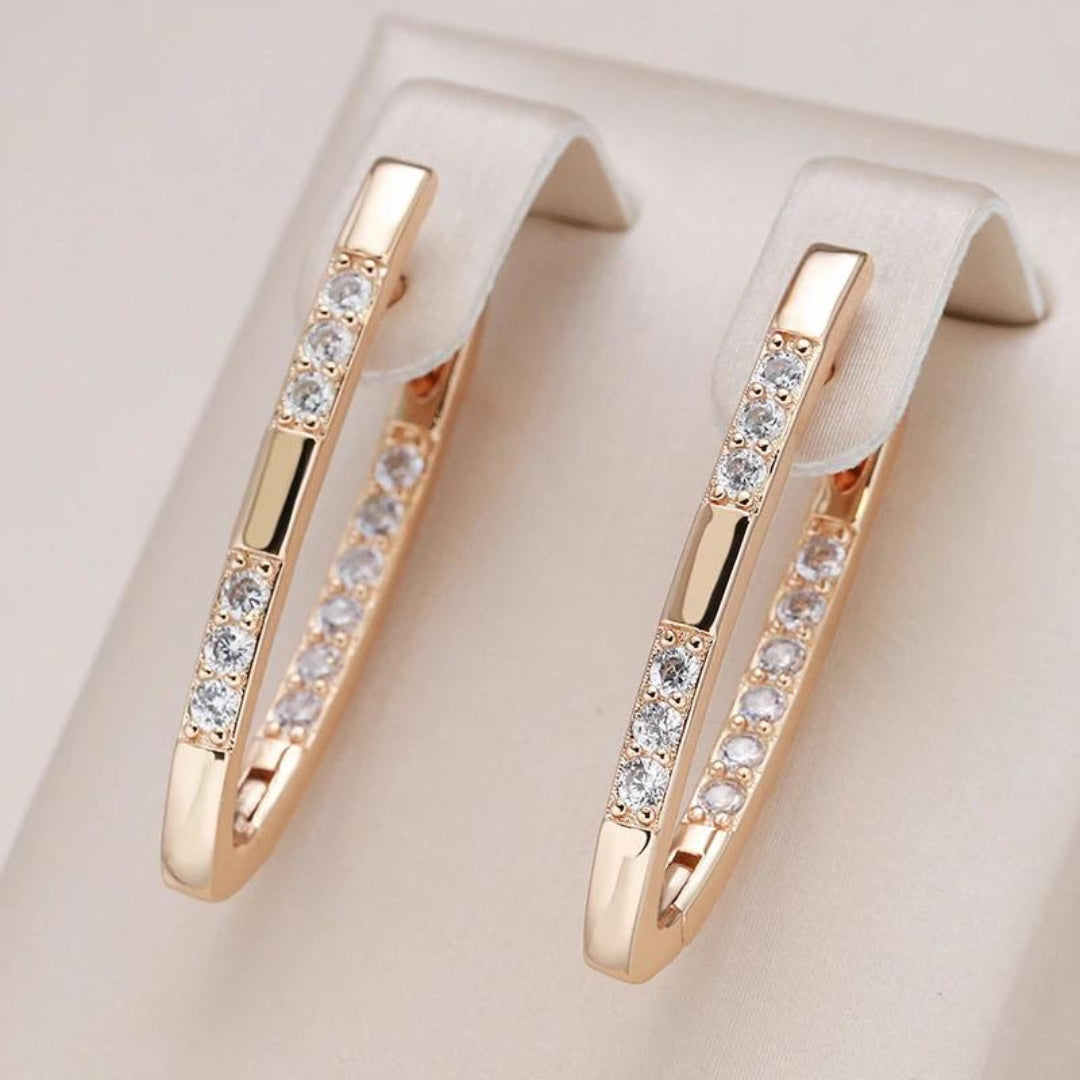 Boucles d'oreilles en zirconium éclatantes - Celeste