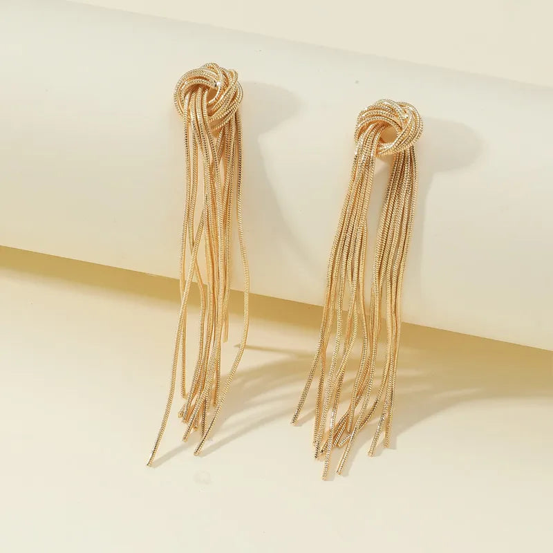 Boucles d'oreilles longues à franges