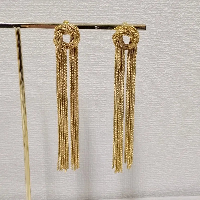 Boucles d'oreilles longues à franges