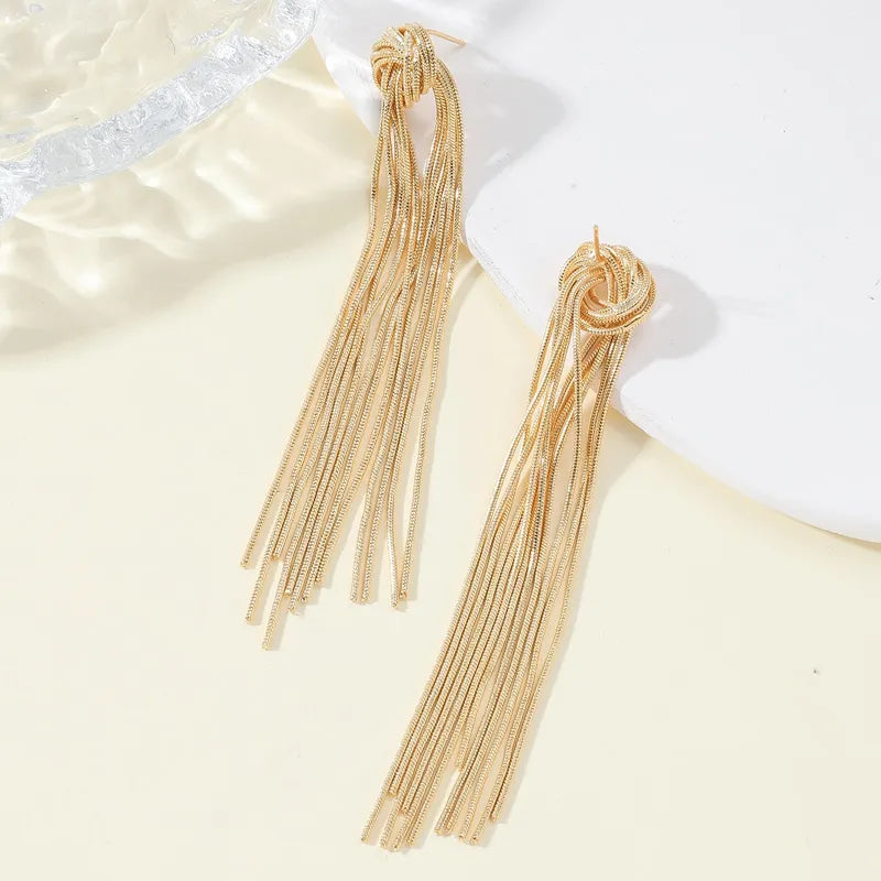 Boucles d'oreilles longues à franges