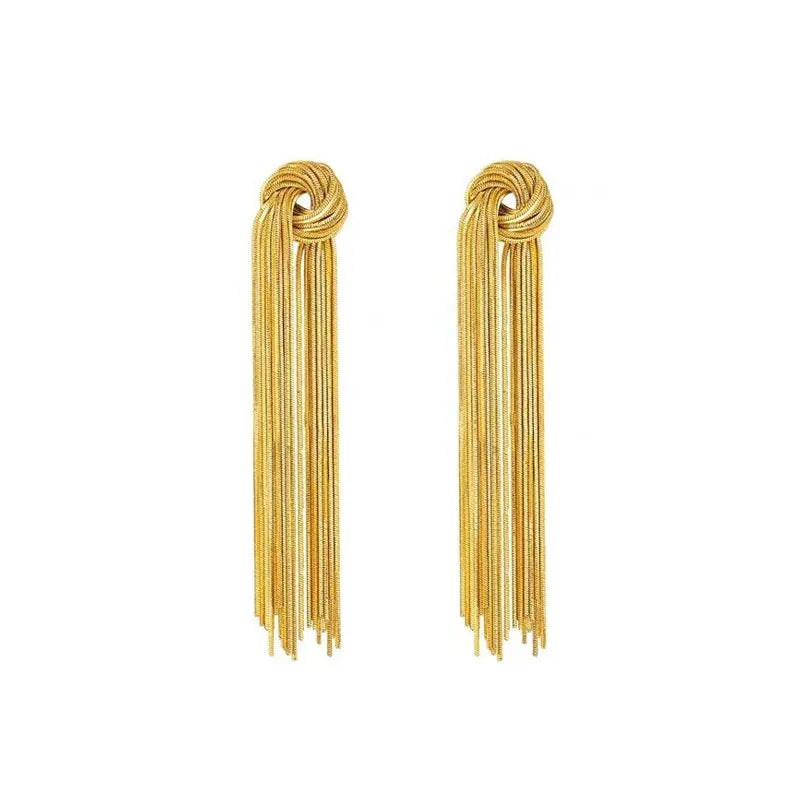 Boucles d'oreilles longues à franges