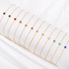 Bracelet de naissance en pierres précieuses rondes