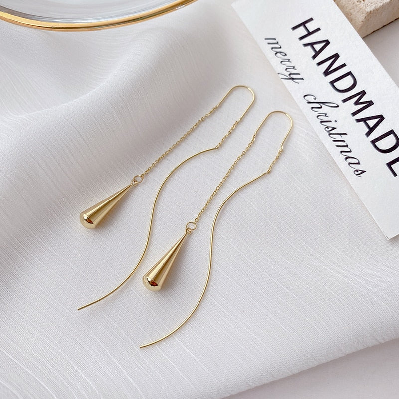 Boucles d'oreilles gouttes d'eau simples