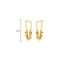 Boucles d'oreilles longues à franges en sequins