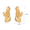 Boucles d'oreilles en pétales dorés