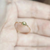 Bague de beauté en péridot vert frais
