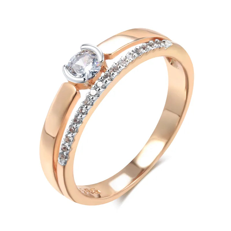 Bague luxueuse en zircon naturel