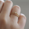 Bague papillon luxueuse avec des zirconias scintillants – Aurielle