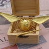 Boîte à Anneau Orb avec Ailes Dorées – Coffret à Bijoux de Luxe Portable