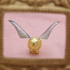Boîte à Anneau Orb avec Ailes Dorées – Coffret à Bijoux de Luxe Portable
