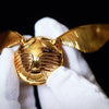 Boîte à Anneau Orb avec Ailes Dorées – Coffret à Bijoux de Luxe Portable