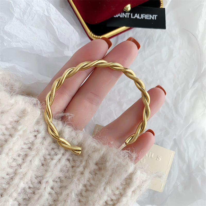 Bracelet Zier | Bracelet Manchette Twist Charme Tendance