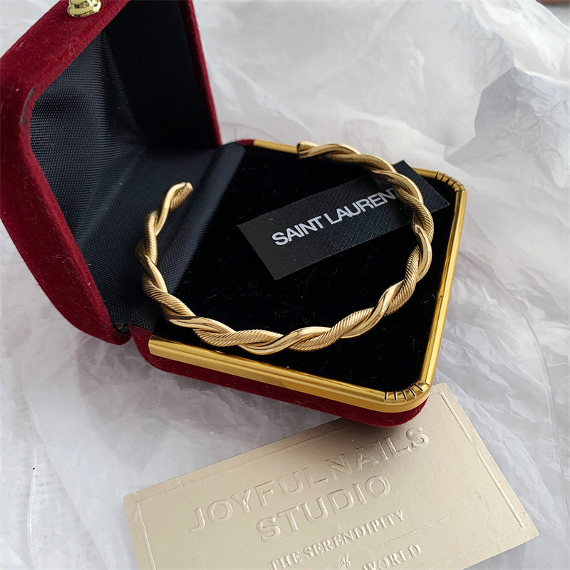 Bracelet Zier | Bracelet Manchette Twist Charme Tendance