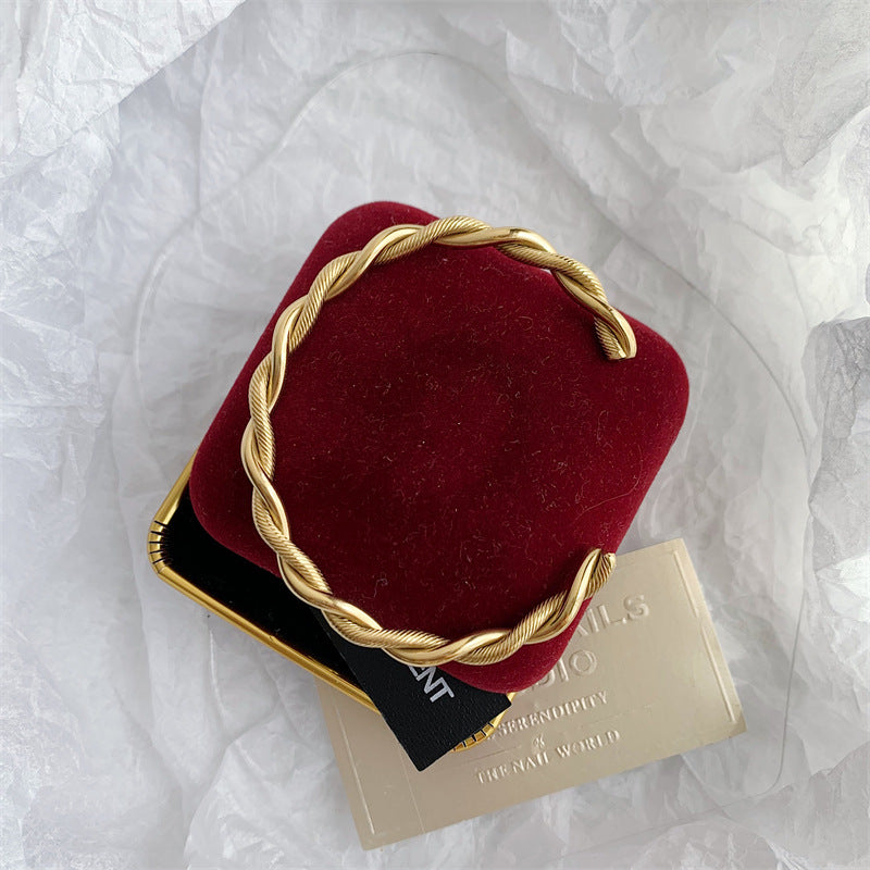 Bracelet Zier | Bracelet Manchette Twist Charme Tendance
