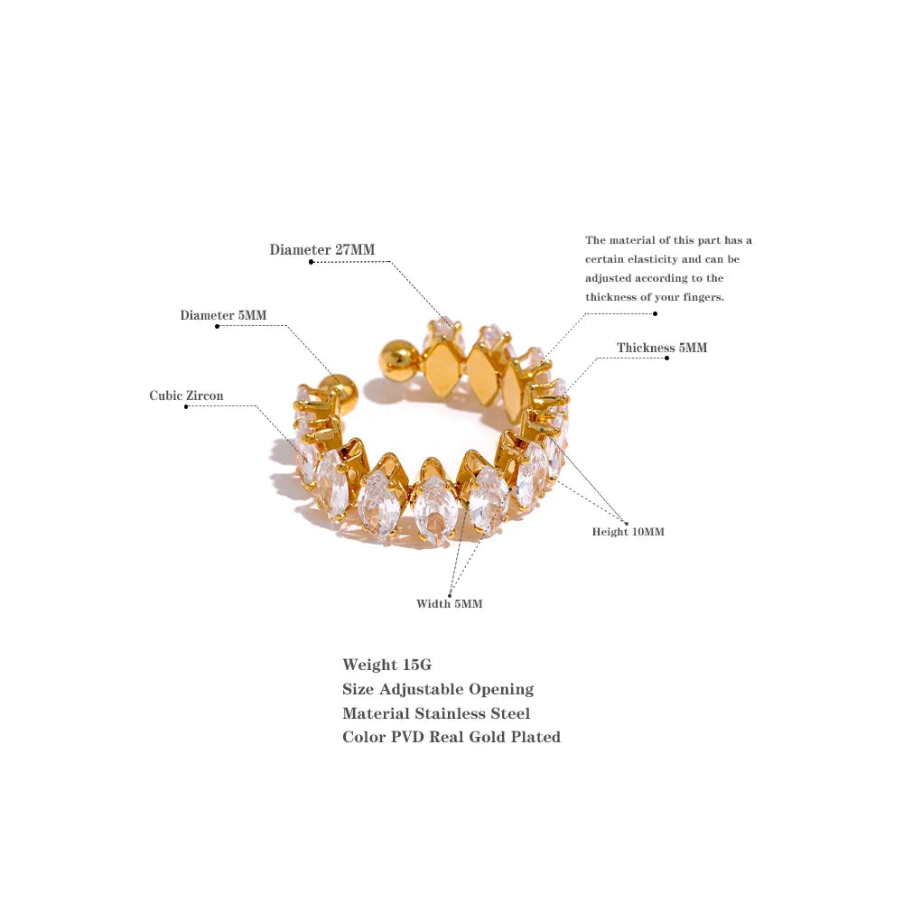 Bague de luxe éclatante